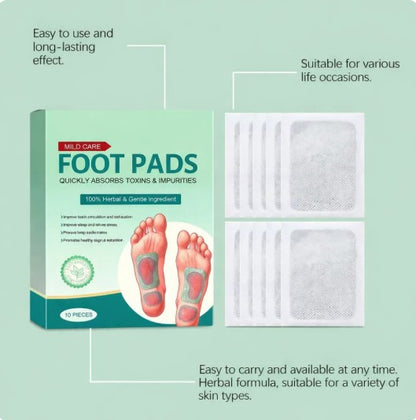 100% Herbal & Gentle Ingredient Detox Foot Pads