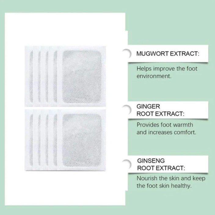 100% Herbal & Gentle Ingredient Detox Foot Pads