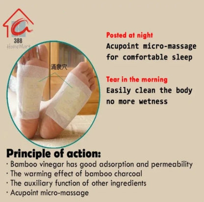 100% Herbal & Gentle Ingredient Detox Foot Pads