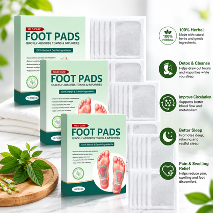 100% Herbal & Gentle Ingredient Detox Foot Pads