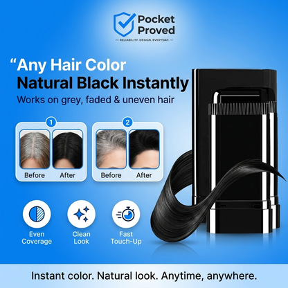 Instant Hair Touch-Up Stick Comb 2-in-1 (Pack of 2)